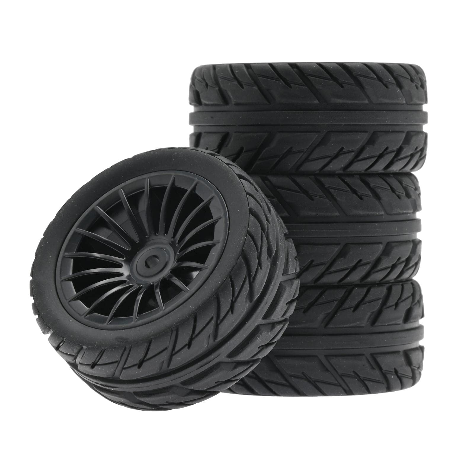 Jantes RC 42mm 4 Pneus Caoutchouc 42mm Pour RC 1/18 1/24 Crawler – Roues De Rechange Hautes Performances