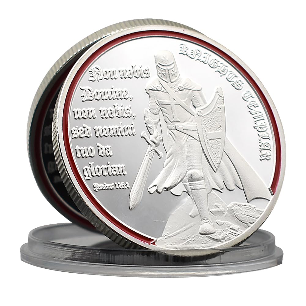 Knights Templar Challenge - Moneta commemorativa da collezione con medaglione in metallo