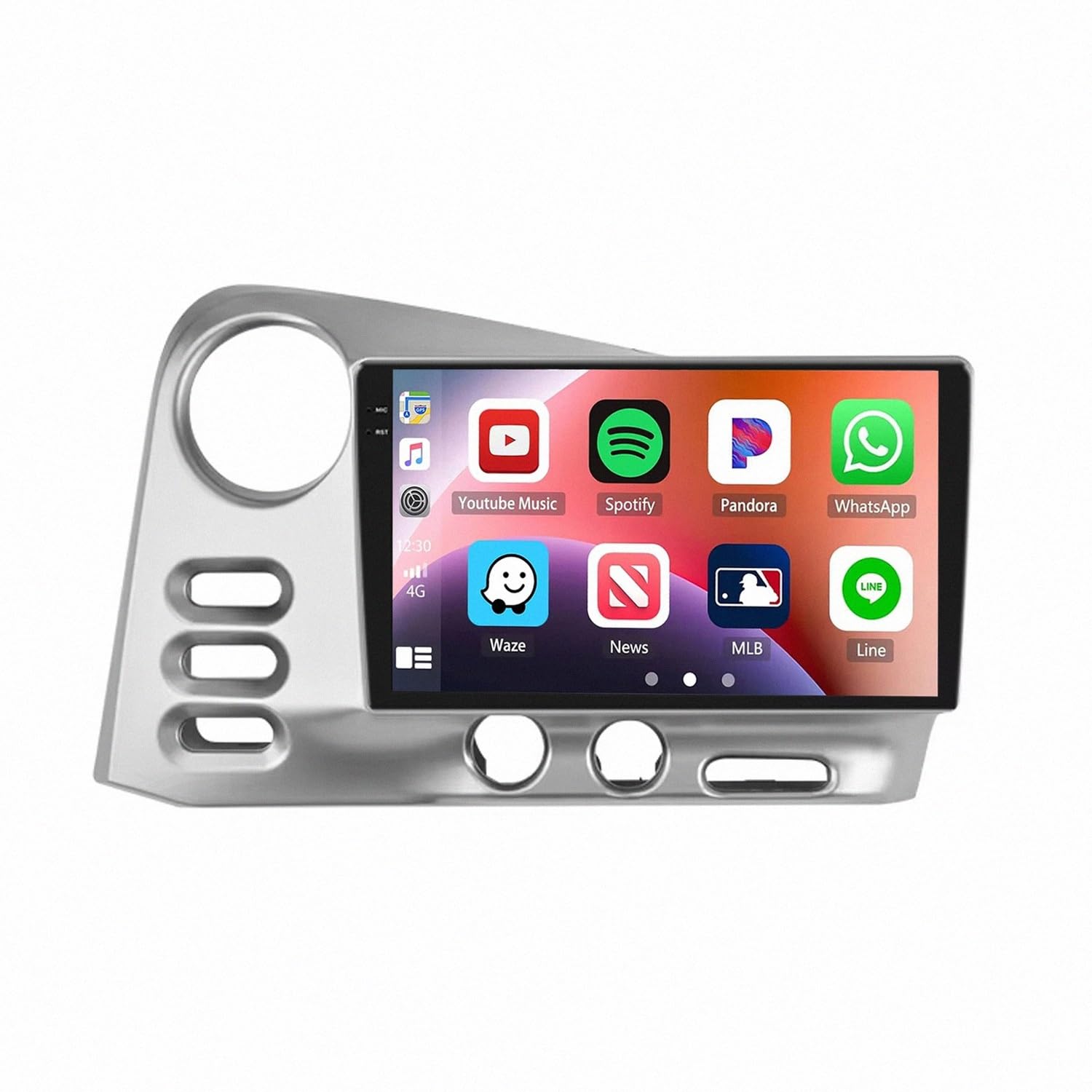 Car Stereo Carplay Radio de Coche para Pontiac Vibe 2003-2004 Cámara Trasera - HD Pantalla Carplay Mirror Link - Portátil Radio Coche Bluetooth con, 8 Nuclear 6G+128G
