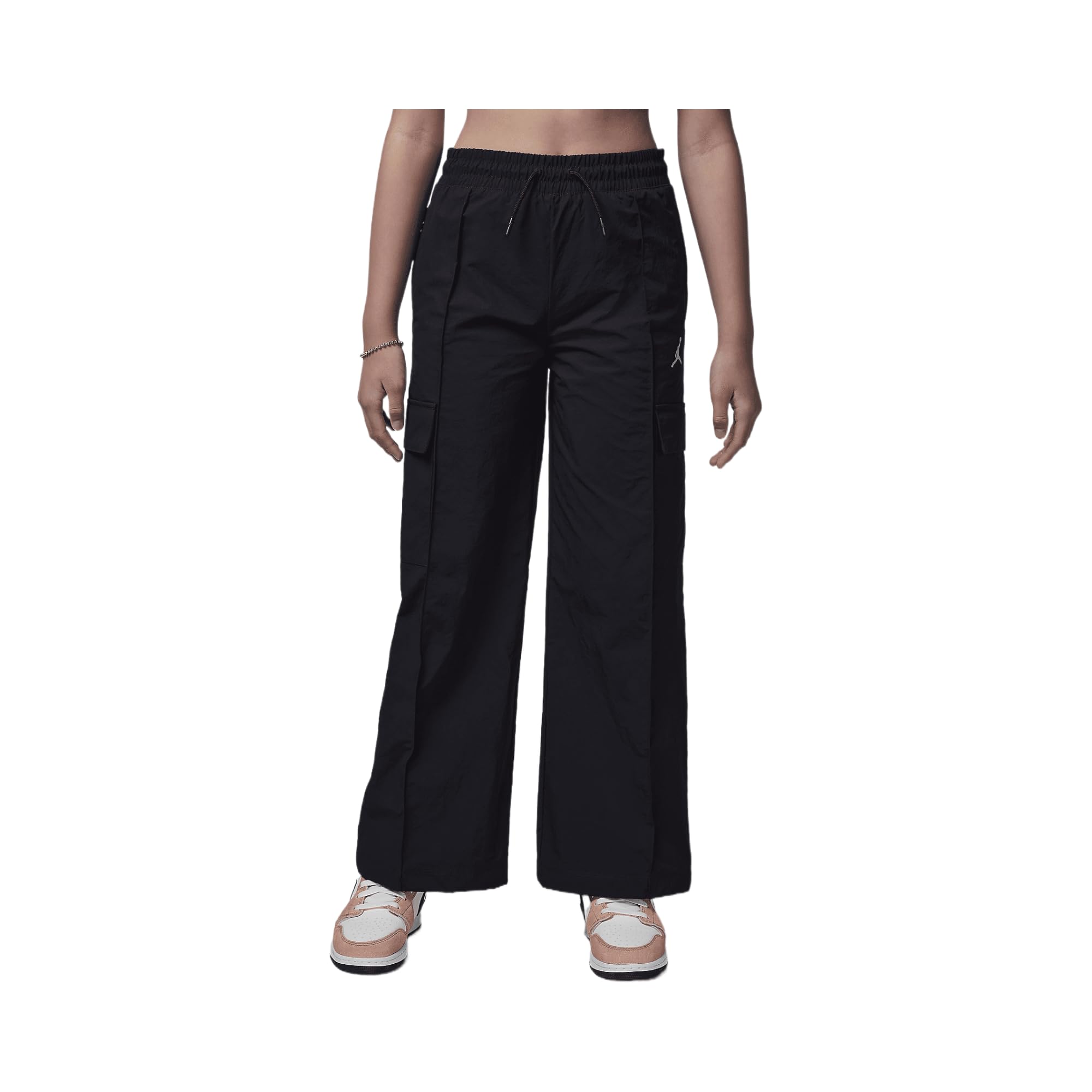 Jordan Big Kids' Double Cargo Woven Pants (45D413-023, Black) Size Large