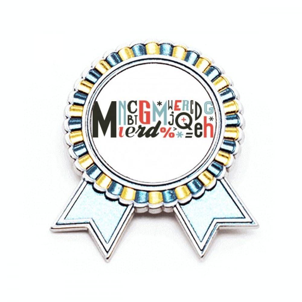 Broche alphabet M en métal accessoire mode initiale alphabet - 4