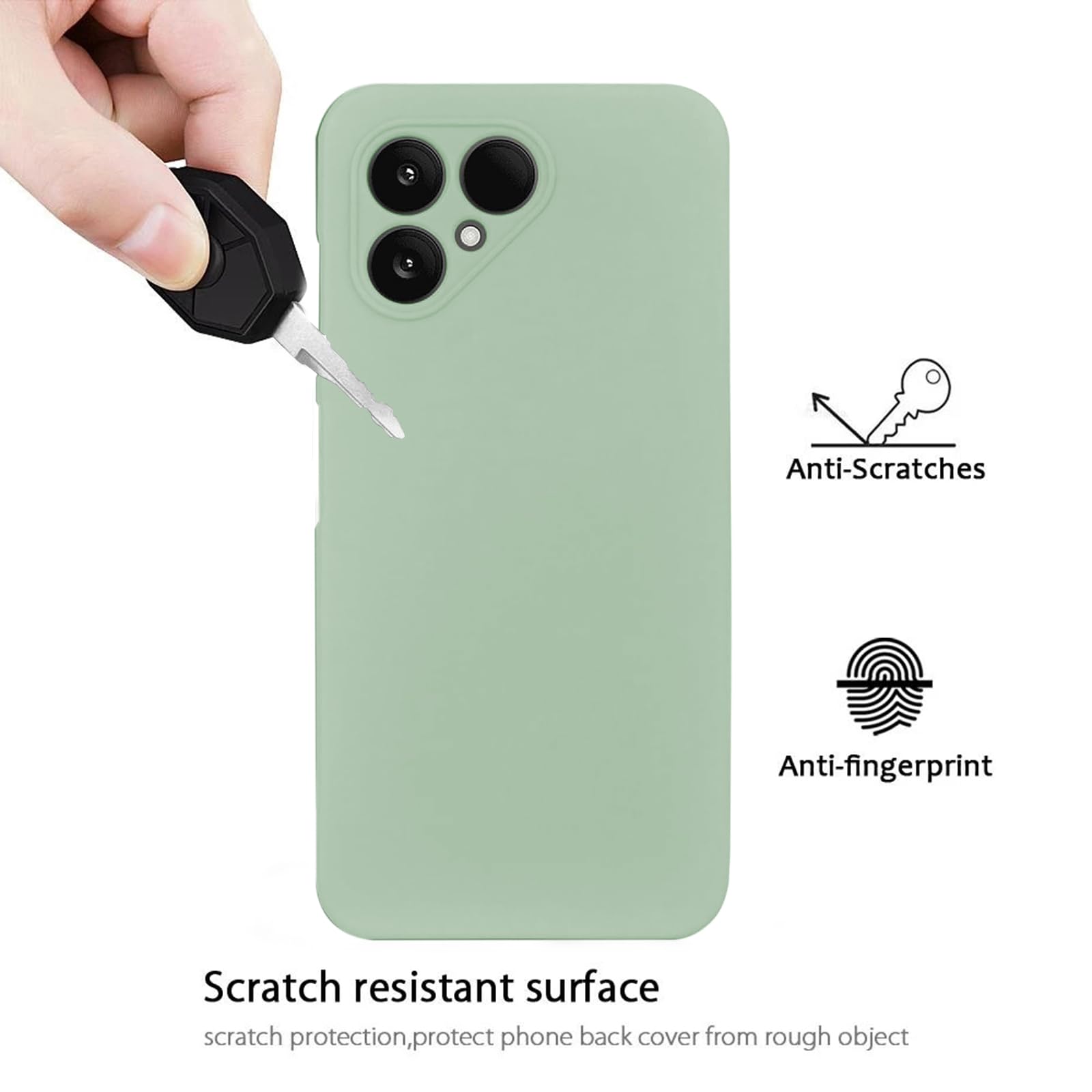 Custodia Fairphone 6 In Silicone Morbido Trasparente + Pellicola Vetro Temperato 9H - Protezione Antiurto 360°, Ultra Sottile (WM84)