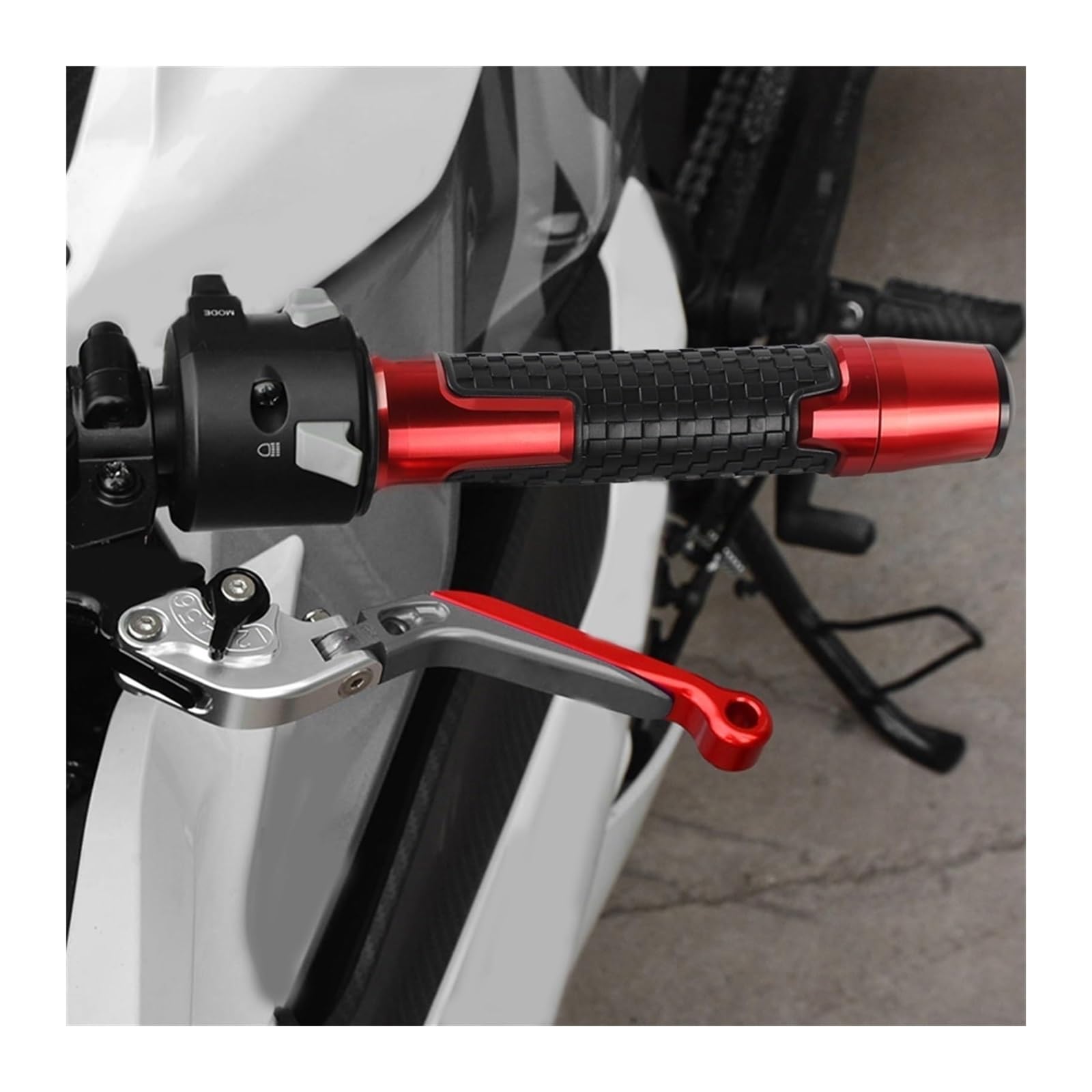 para Y&amaha TW125 TW 125 1999-2004 Accesorios para Motocicletas Puños De Manillar De 22 Mm Tapones De Extremo De Manillar Extremo Manillar Barra Motocicleta(Naranja)