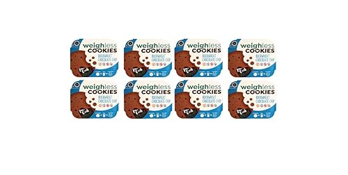 Miniatura 3 de Weighless Paquete de 8 galletas, saludables, sin gluten, bajas en carbohidratos, bajas en calorías (4 galletas en cada paquete) (galletas con