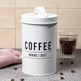 Pote para café de aço Manhattan branco 1,2 litro