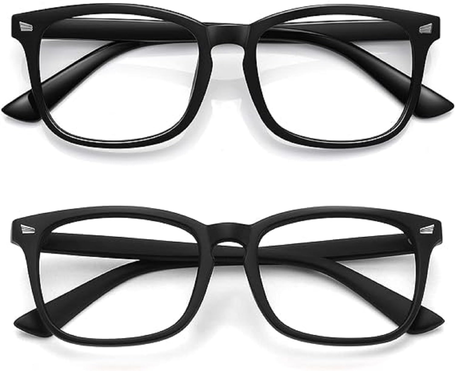 ARICKS Blue Light Blocking Glasses Gaming Filter Square Eyeglasses for Eye Protection Men Women, Computer/Tablet/Laptop/Mobile/TV, Anti-blue & Anti eyestrain PACK OF 2 (BLACK & BLACK) (B0CRHXF336) Amazon Price History, Amazon Price Tracker