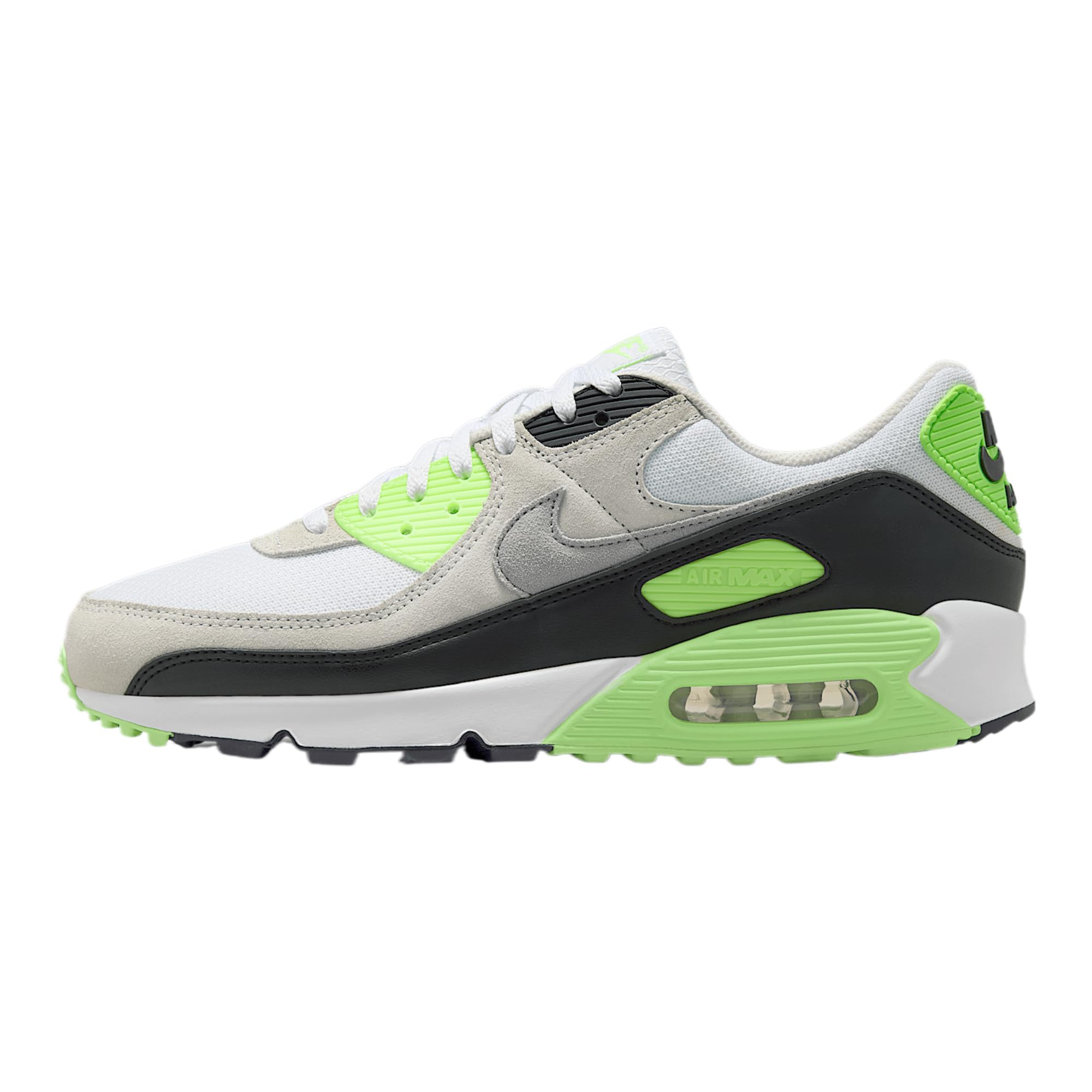 Air Max 90 Men's Shoes (White/Light Bone/Neutral Olive/Cave Stone) Size 8.5