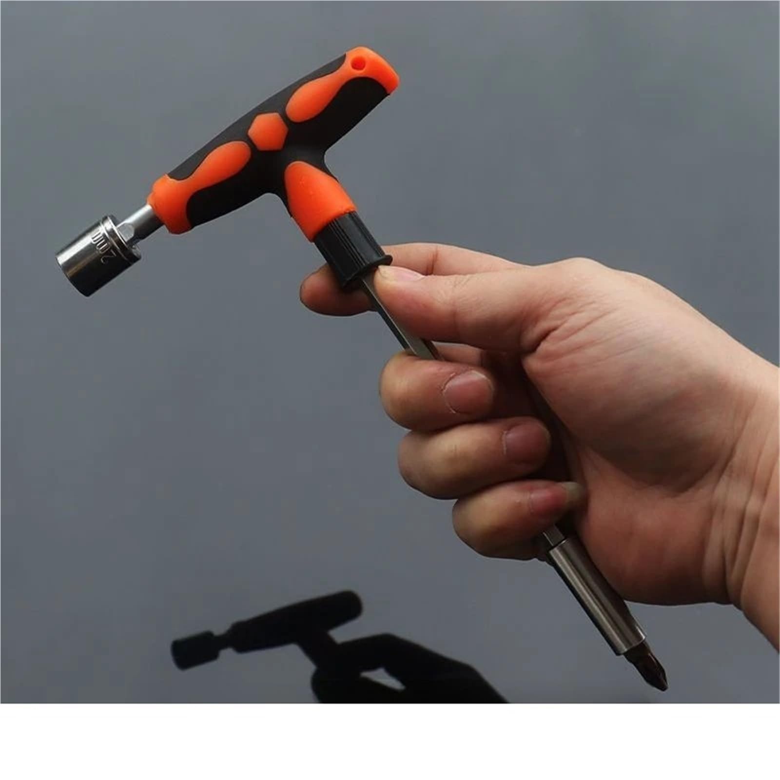 Zestaw z nacięciem krzyżowym i prostym w kształcie litery T, łbami sześciokątnymi śliwkowymi Zestaw przedłużek(Hand Tool Set 10PCS)