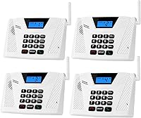 SANZUCO Upgraded Wireless Home Intercoms 4-Pack: Hands-Free Full Duplex, 5300ft Range, Group Call, Auto Answer