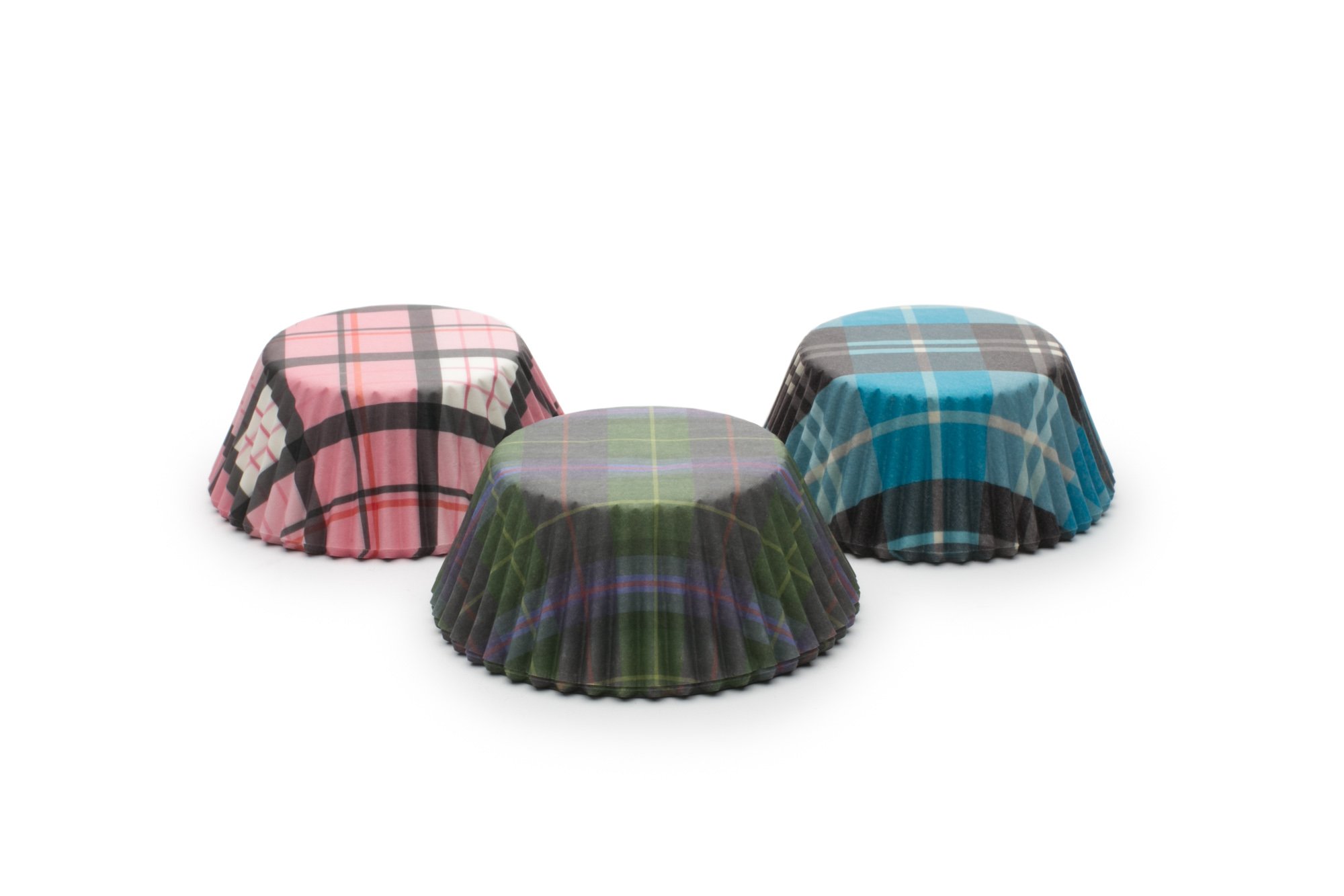 Fox Run Plaid Bake Cup Set, 3 x 3 x 1.25 inches, Multicolored