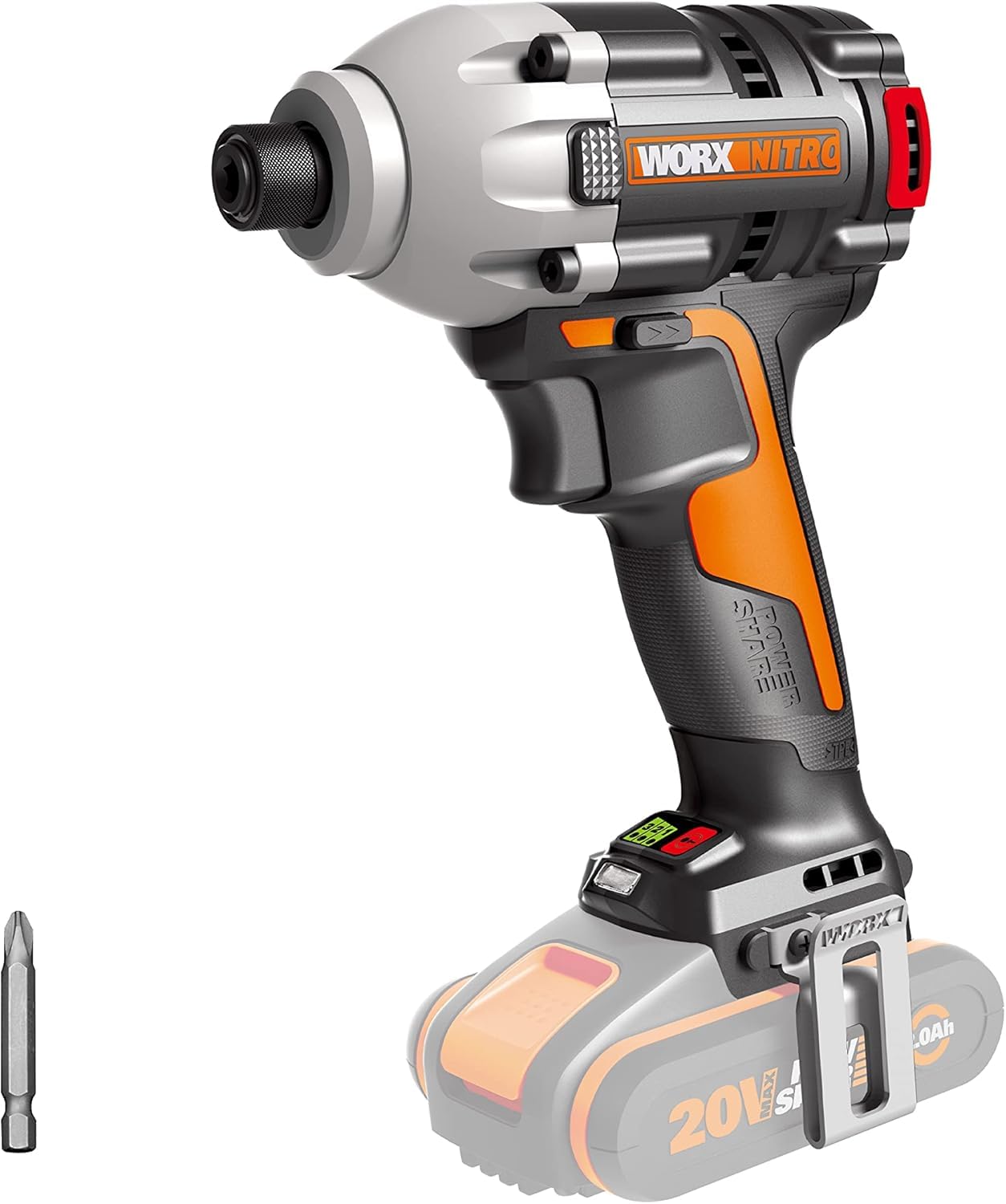 Worx WX261.9 Avvitatore ad impulsi brushless 230nm. 20V a batteria - solo corpo macchina