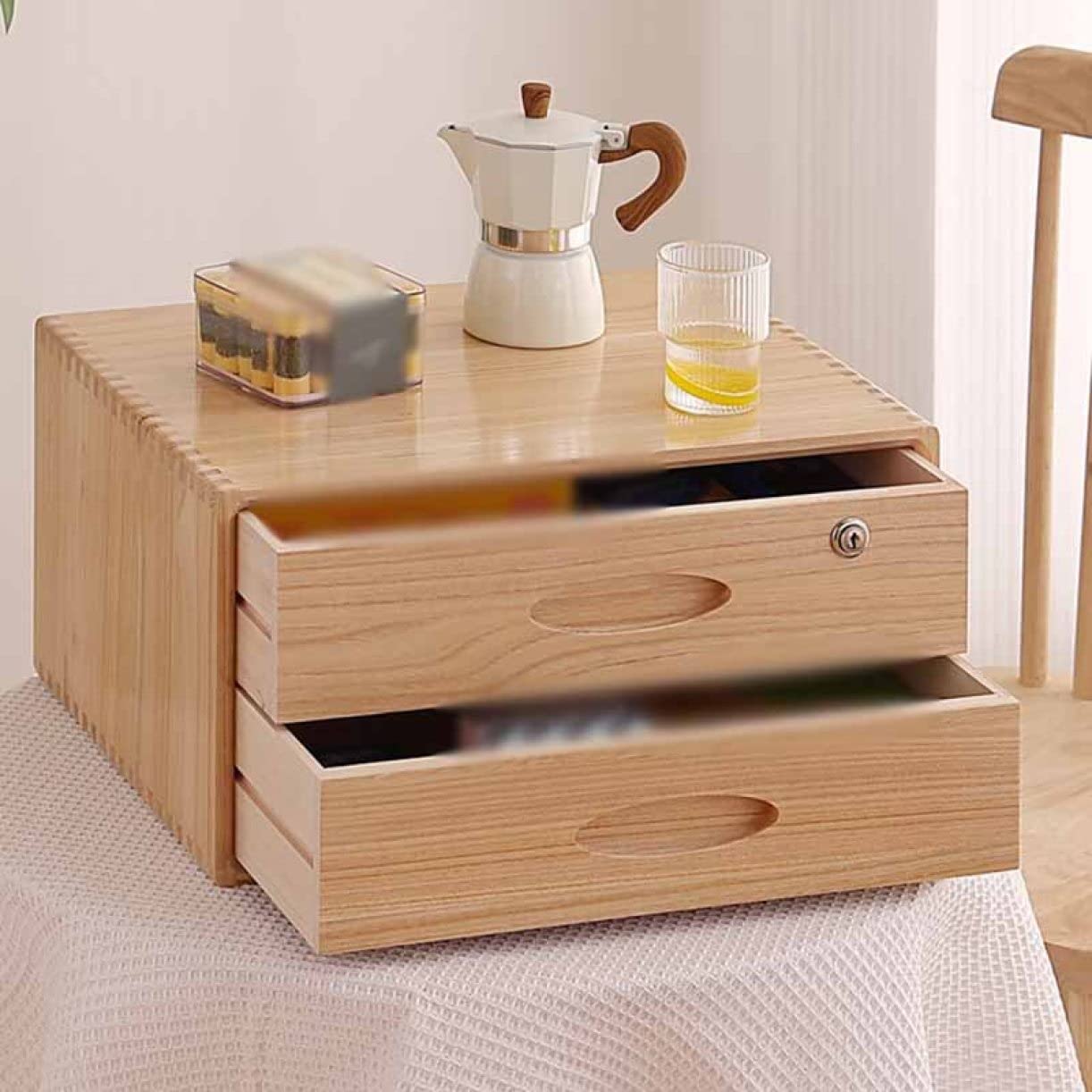 Amazon.co.jp: MJKQ9 鍵付き 収納ボックス スタイル2 45*35*23cm
