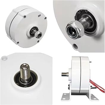5000W Wind Turbine Generator Kit 12V24V48V AC Single Phase tor Wind Turbine High Efficiency Wind Power Generator Low Starting Speed for Home(Single shaft,12V_10KW)