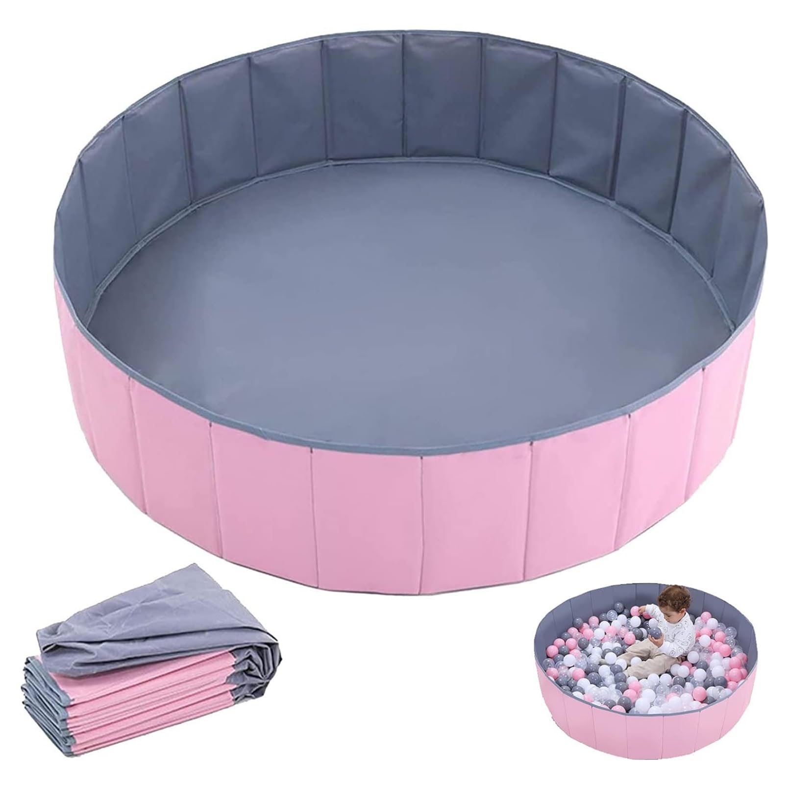 AM ANNA Ball Pit Balls 100-Cute Ocean Ball Macaroon Colorful Soft Plastic Fun Baby 5.5 CM Water Pool Ocean Wave Ball for Kids Playhouse Pool Tent Ball Pit Accessories