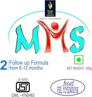 British Life Sciences MMS Stage 2 Infant Milk Powder|Follow-up Formula from 6-12 Months|Supports Healthy Baby Growth|Easy on Stomach|Omega 3 & Omega 6|Wholesome Baby Food|No added sugar|400g