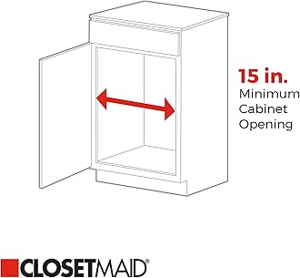 ClosetMaid 53052 14-Inch Wide Cabinet Organizer, White