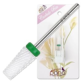 PANA Tapered Barrel Ceramic Bit 3/32 Shank Size - (Ceramic, Coarse Grit) - Fast remove Acrylic or Hard Gel Nail Drill Bit for Manicure Pedicure Salon Professional or Beginner