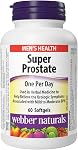 Webber Naturals Super Prostate, 110 Softgels, Helps Relieve Urological Symptoms, Comprehensive Formula Containing Saw Palmetto