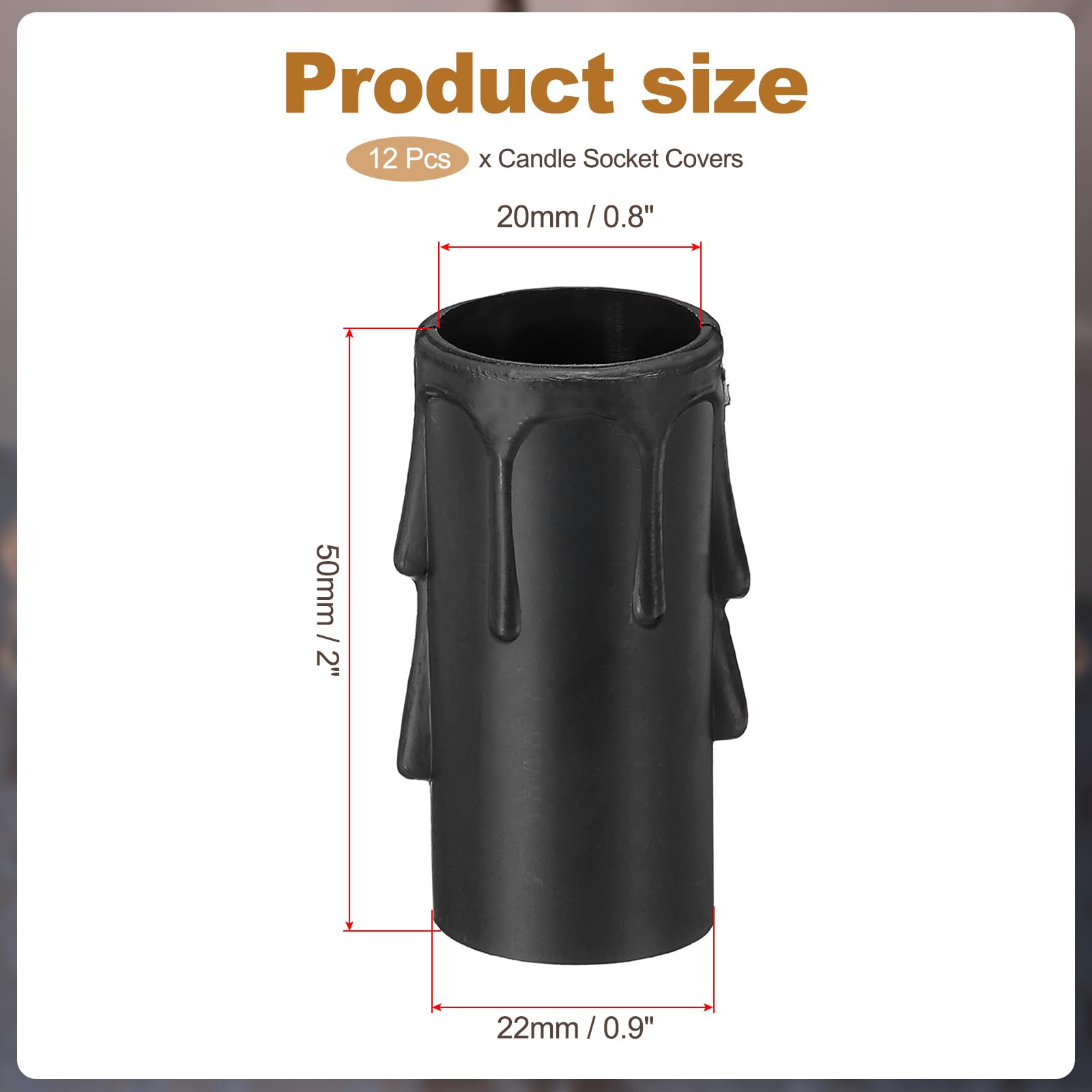 PATIKIL 2 Inch Tall Candle Covers Sleeves - Image 2