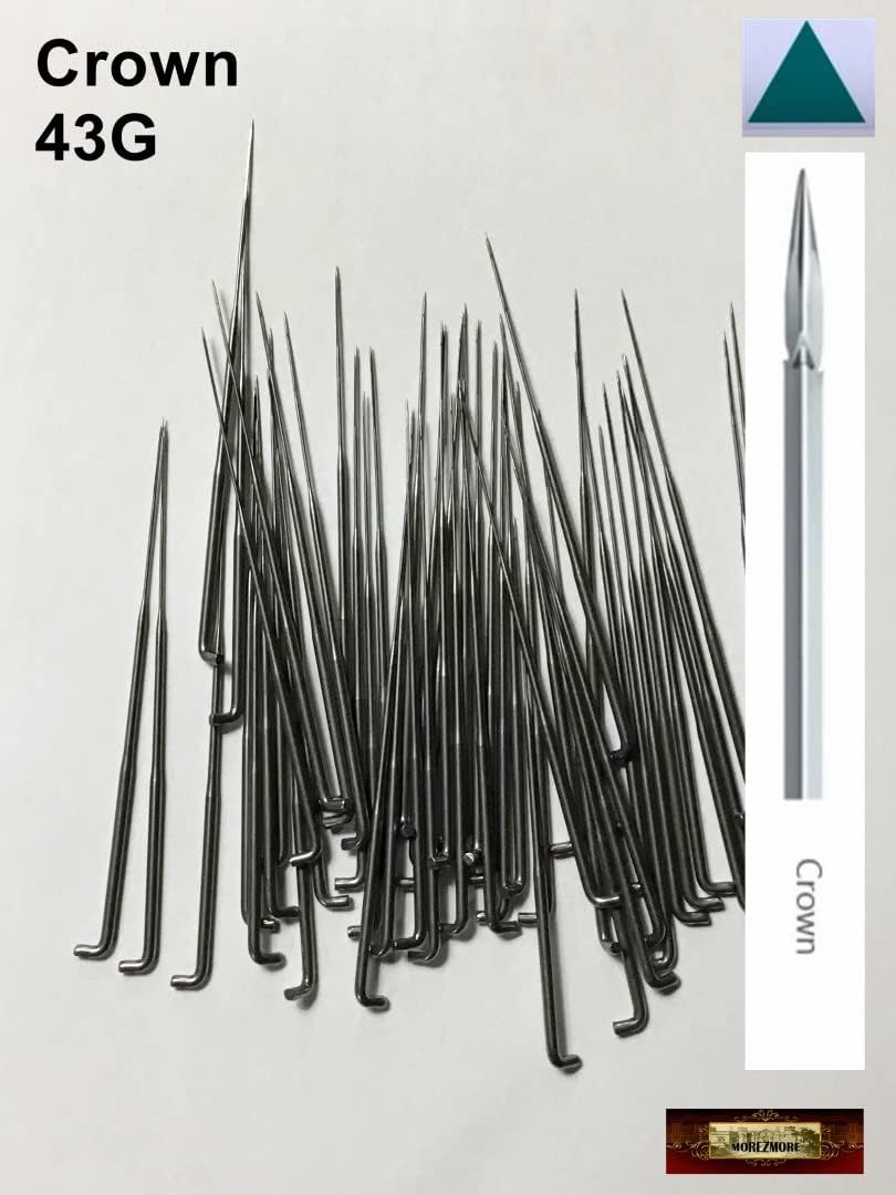 Morezmore M00914x50 50pc Felting Needle 43G Extra Fine Crown QC1