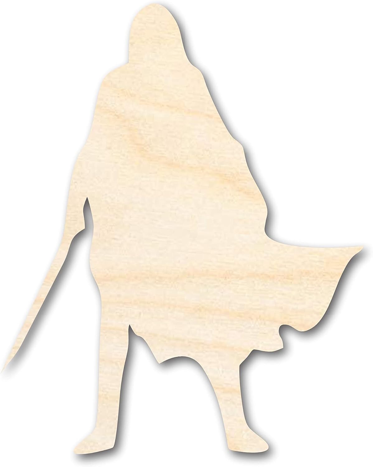 Unfinished Wood Cloak and Dagger Shape Craft up to 46" 16" / 3/4"