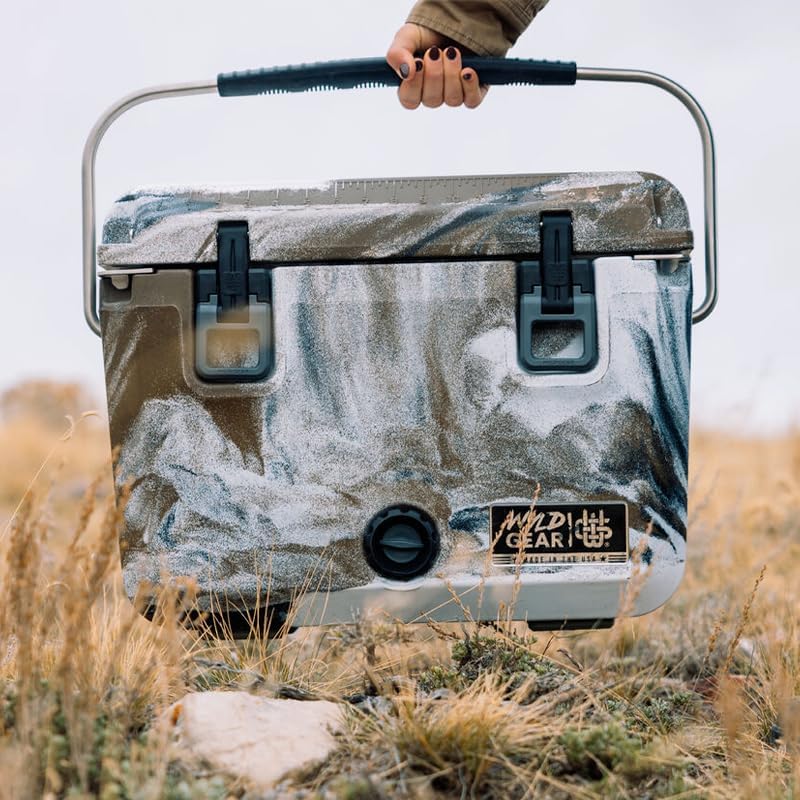 Wyld Gear 25qt Freedom Series Roto-Molded Cooler - Ice Chest - Heavy-Duty, High-Performance Ice Retention, Portable for Outdoor Adventures, Tailgating, and Camping
