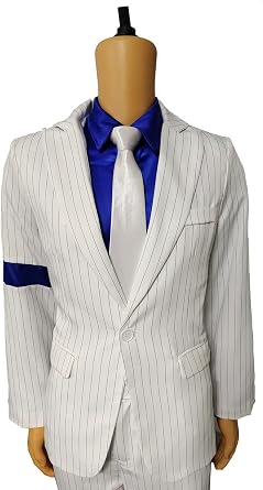 White Smoothy Crimin Costume Armband Suit Jacket for Kid and Adult to Cosplay Michael