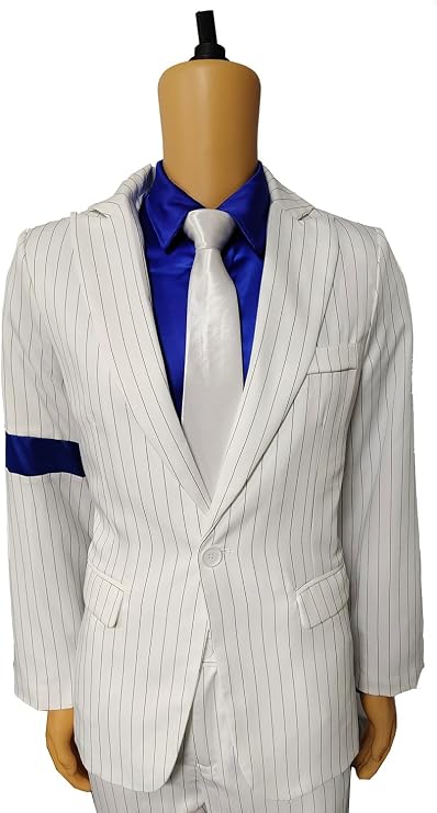 White Smoothy Crimin Costume Armband Suit Jacket for Kid and Adult to Cosplay Michael