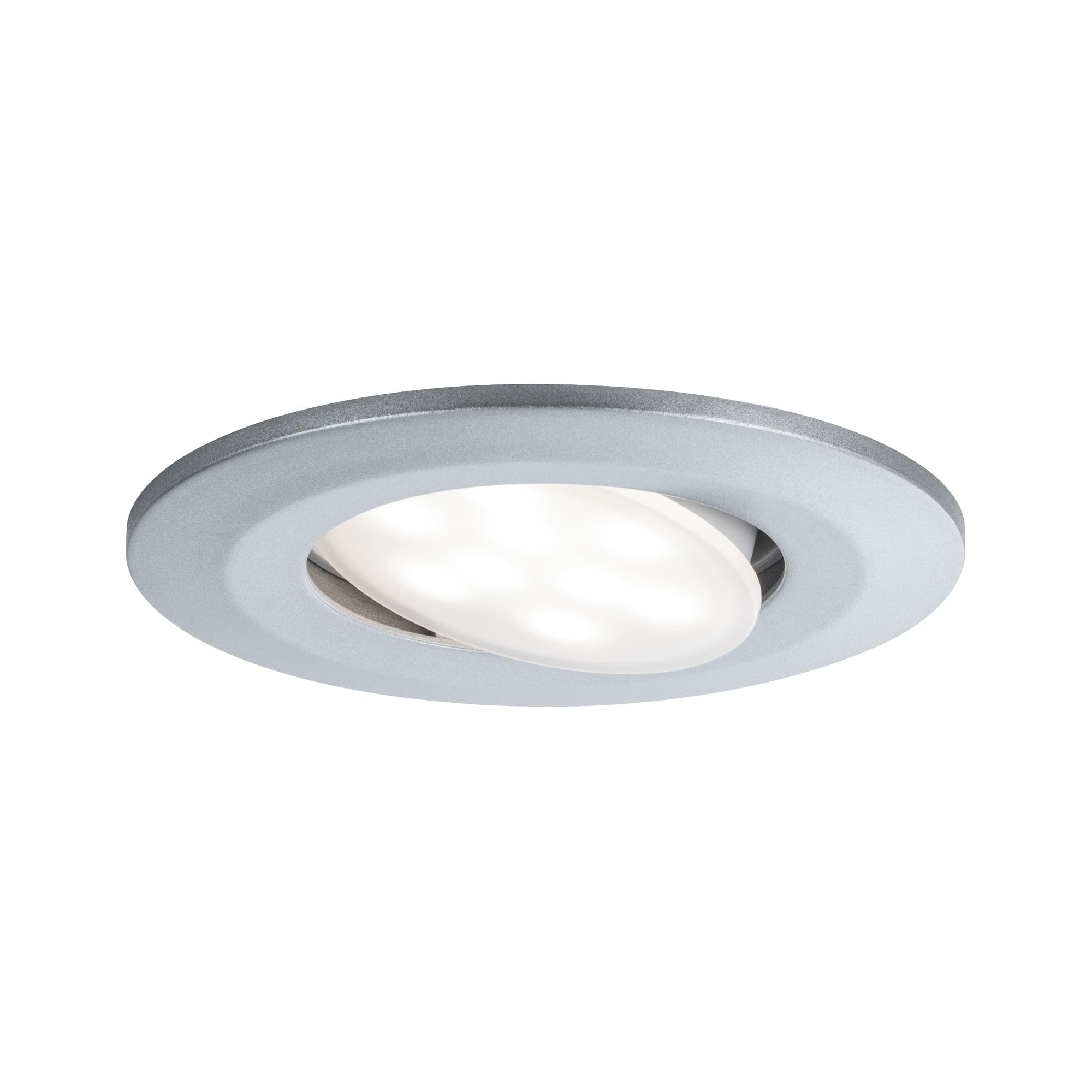 Paulmann 99932 Calla LED recessed luminaire Round incl. 1x6.5W IP65 dimmable recessed Spotlight Chrome matt Cabinet Light Plastic recessed lamp 4000K