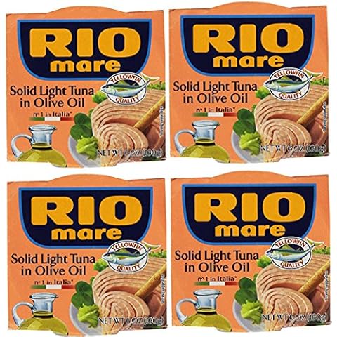 Rio Mare Solid Light Tuna in Olive Oil (Pack of 4, 6-oz cans) Cover