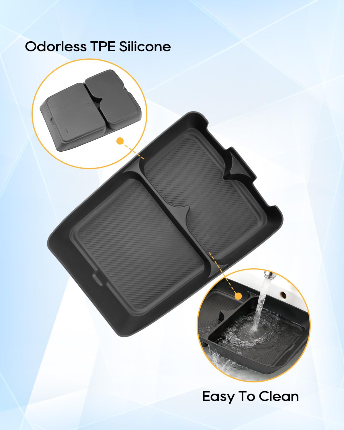 YEE PIN Vassoio organizzatore sotto la console centrale per motore Leapmotor B10 EV SUV 2025 2026 2027, console centrale, scatola di controllo centralizzato auto organizzatore di stoccaggio per