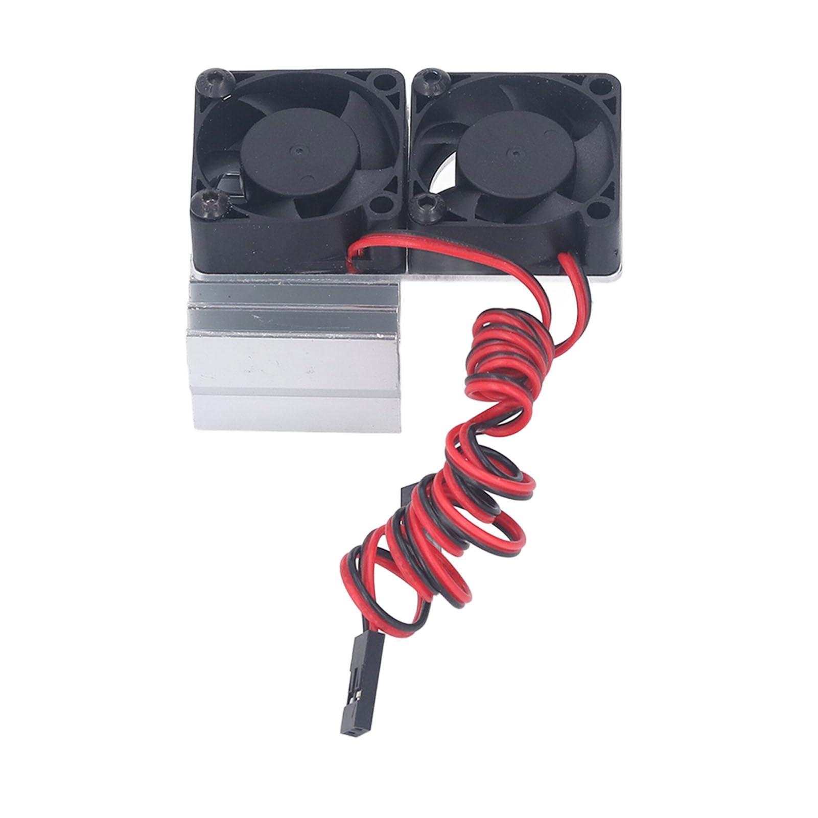 ESC Cooling Fan Heat Sink, DC 5V Radiate Quickly Light Weight RC Car Heat Sink for RC Car Upgrade (Silver)