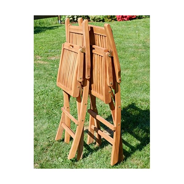 Patioco Teakholz Klappsessel mit Armlehne (2er-Set)