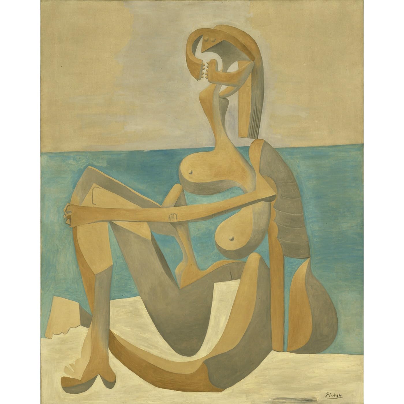 Impression Picasso Baignoire assise édition giclée grand format