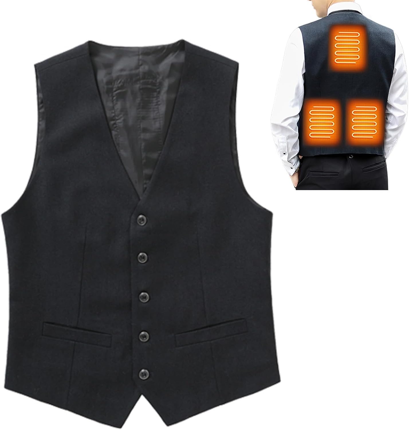 Heated Vest USB Electric Heating Jacket Winter Vests for Men Women Outdoor Motorcycle Camping Fishing Skiing Vest