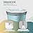 FORID Small Drawstring Trash Bags - 4 Gallon Plastic Garbage Bags 240 Counts White Trash Can Liners 15 Liter for Bathroom Restroom Bedroom Office Toilet - Durable & Thick Trash Bag