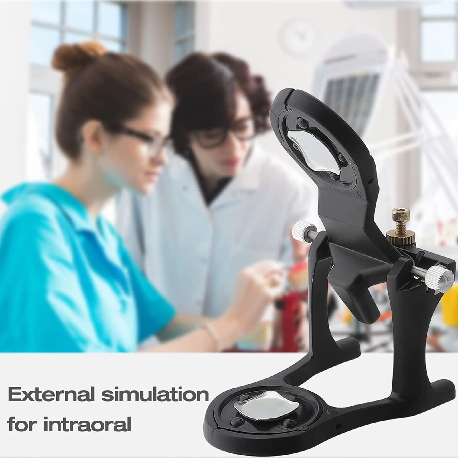 2 Piezas Articulador Magnético Ajustable para Dentaduras Postizas Articulador Pequeño Equipo De Laboratorio Dental Herramienta para Laboratorio Dental