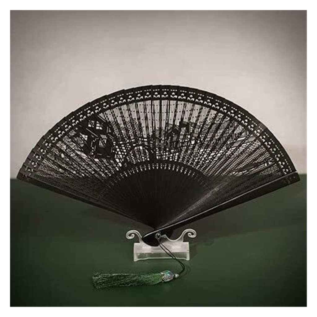 Abanico Plegable Chinese Abanico Japonés Abanico Abanico Plegable De Bambú para Mujer, Estilo Antiguo Japonés, Hueco Tallado, Pequeño, Ventilador Portátil Abanico de Mano(A3)