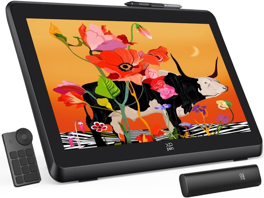 XPPen Artist Pro 22 (Gen 2) Moniteur de Dessin Professionnel en 22 Pouces | Écran QHD 2,5K Entier Laminé | Couleur Calman Certifié | Dual Stylet X3 Pro 16K Niveuaux | 99% sRGB | Support Inclus