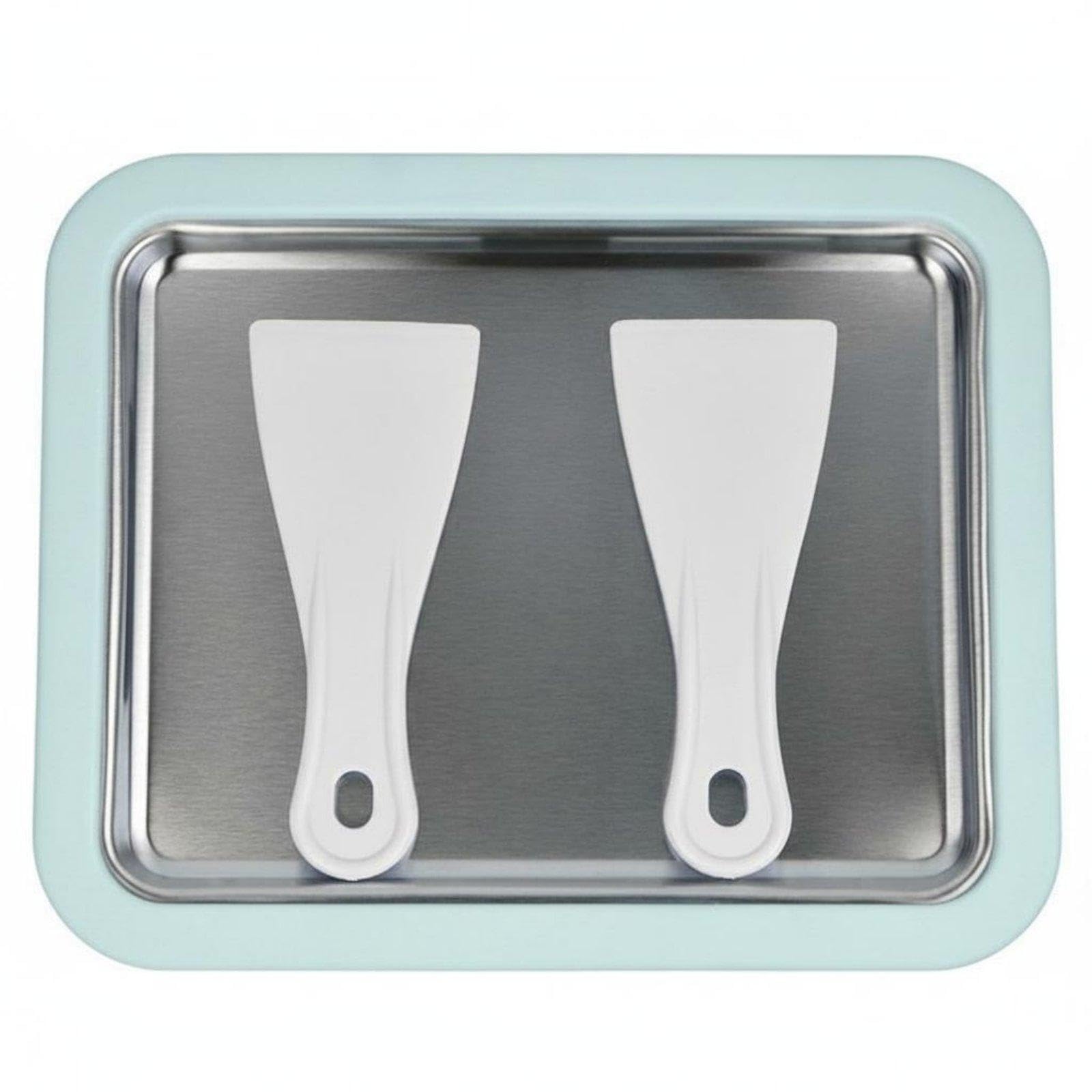 Ice Cream Pan No Electricity Manual Ice Cream Maker Ver | Ice Cream Pan No Electricity Manual Maker Versatile Instant Chilled Dessert for Children Home Green 316 Stainless Steel Abs-image-10