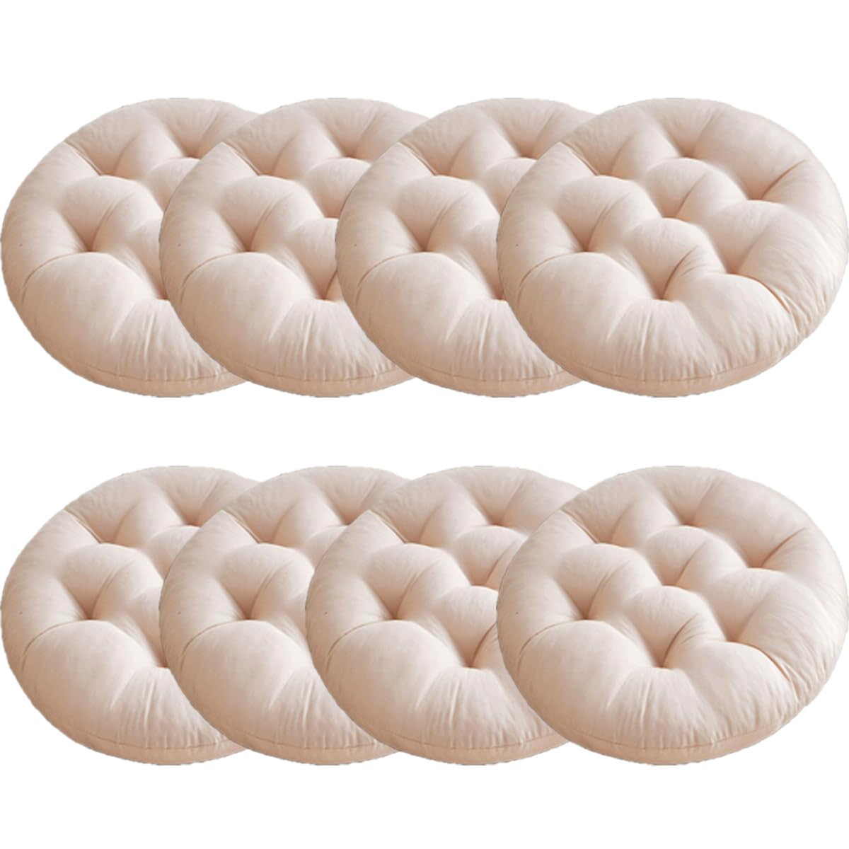 Coussin de chaise rond, coussin de siège doux pour l'intérieur et l'extérieur pour chaises de salle à manger 40x40cm, tapis de chaise en rotin pour fauteuils de jardin, canapé pour la