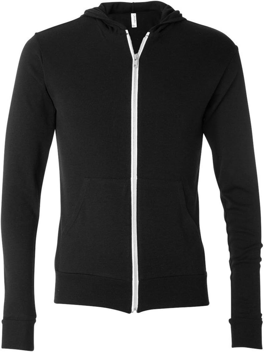 BELLA+CANVAS Triblend Full-Zip Lightweight Hoodie