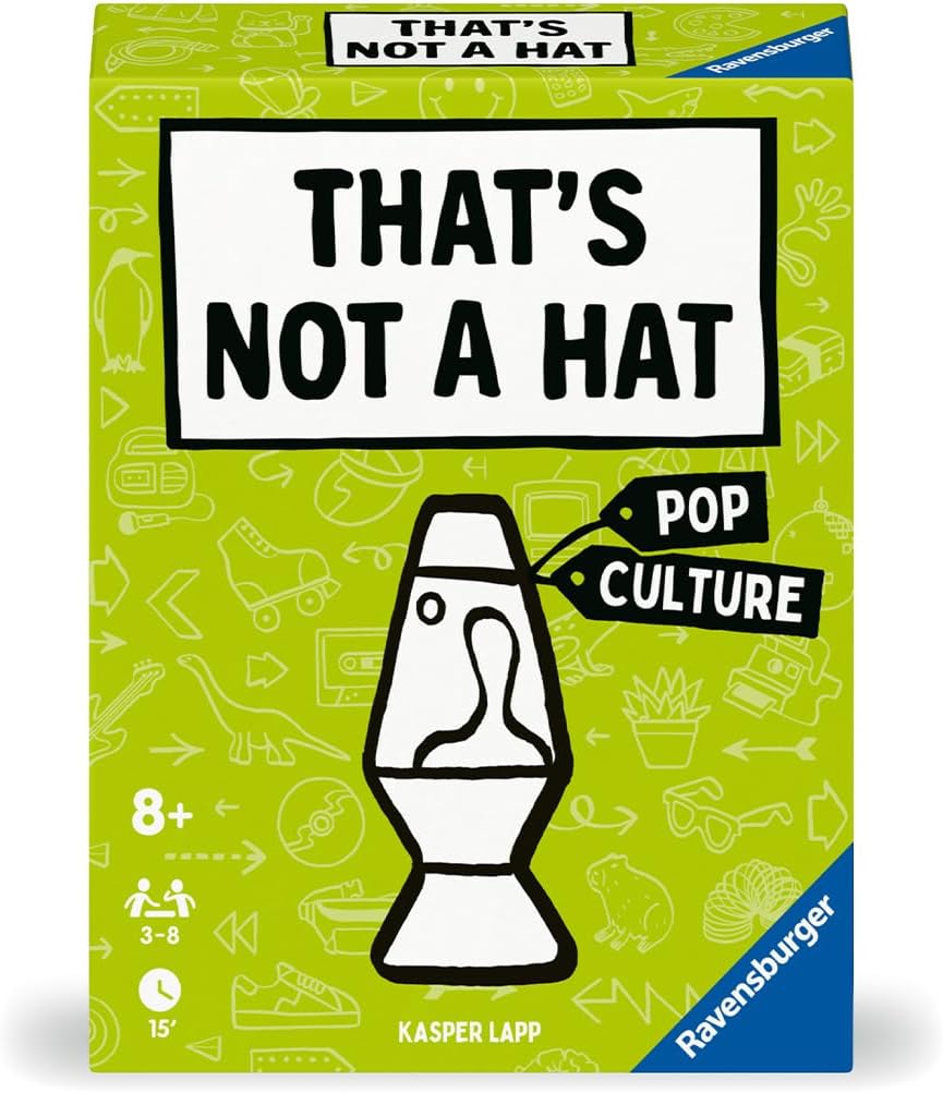 Ravensburger that’s Not A Hat - Pop Culture - Fun Bluffing & Memory Party Card Game for 3-8 Players | Fun Entertainment for Families |Travel Friendly