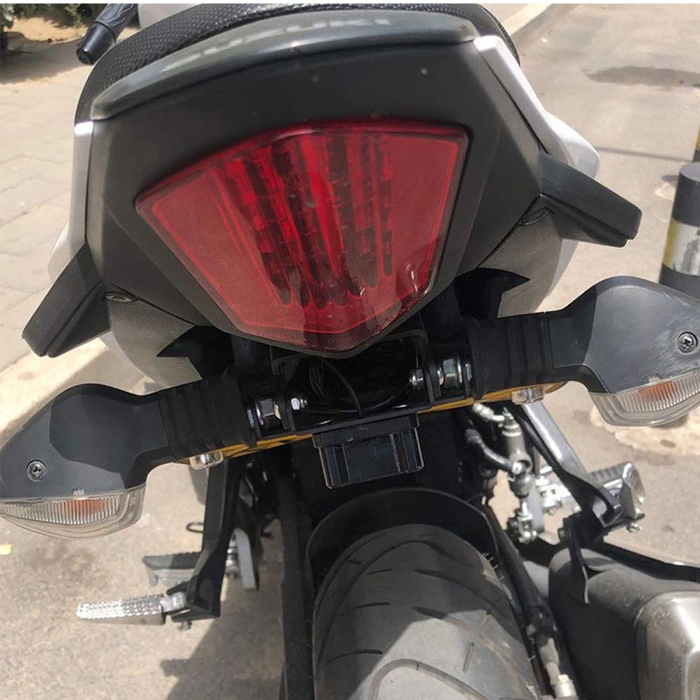 Amazon | Lansop バイク用 ナンバープレートホルダー リア