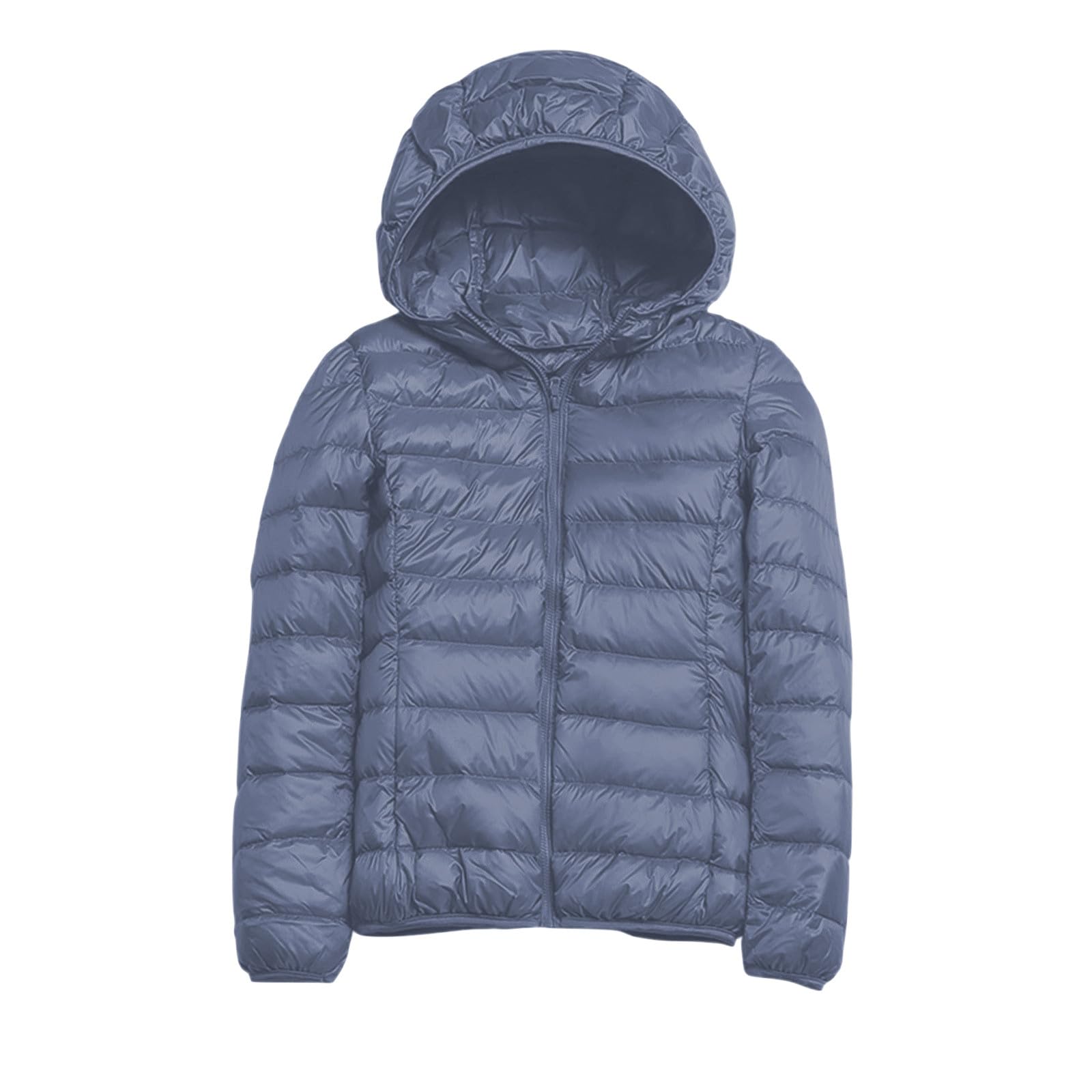 Generisch Giacca corta leggera e calda con piumino invernale da donna, alla moda, in stile casual per tutti i giorni