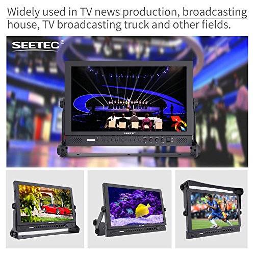 Image of P173-9HSD 17.3 inch Broadcast Studio Video Monitor IPS Full HD 8 Bit 1920x1080 3G SDI 4K HDMI for Professional Live Event Post Production Director Film Camera Field