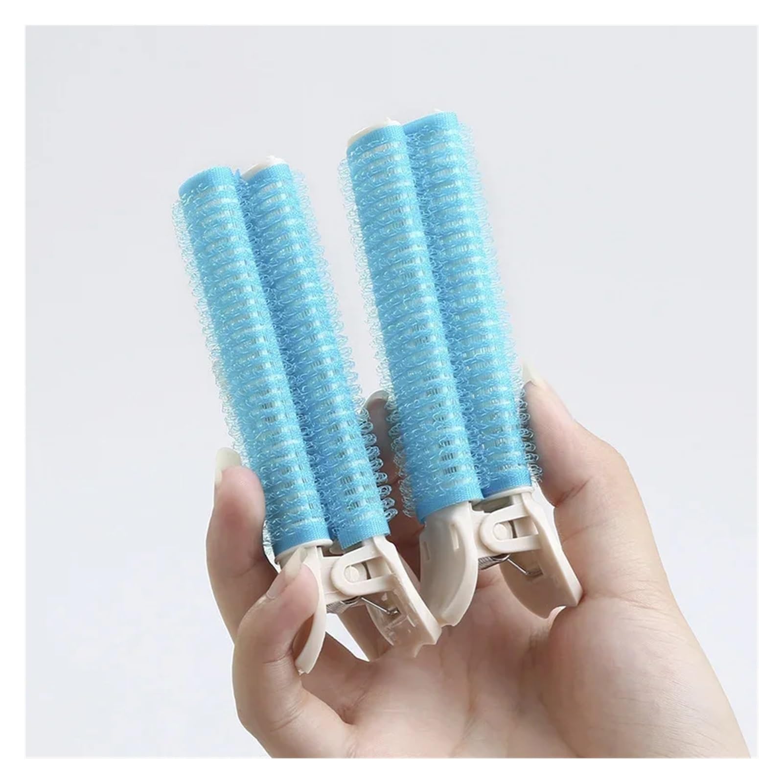 2 fermagli per capelli pigri per capelli con frangia, soffici fermagli per capelli, per acconciare i capelli, per arricciare i capelli, stile (blu)