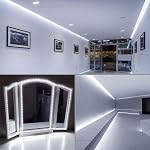 Lepro LED Light Strip (NO Adapter), 32.8ft Daylight White (16.4ft*2), 600LEDs 2835SMD, Flexible LED Strip, 12V DC Non-Waterproof, for DIY Home Kitchen Car Bar Party Decoration