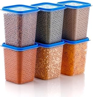 HINDSTAR Plastic Storage organizer Jars and Kitchen Mate Classic Containers | BPA-Free, Airtight Kitchen Container Set for...