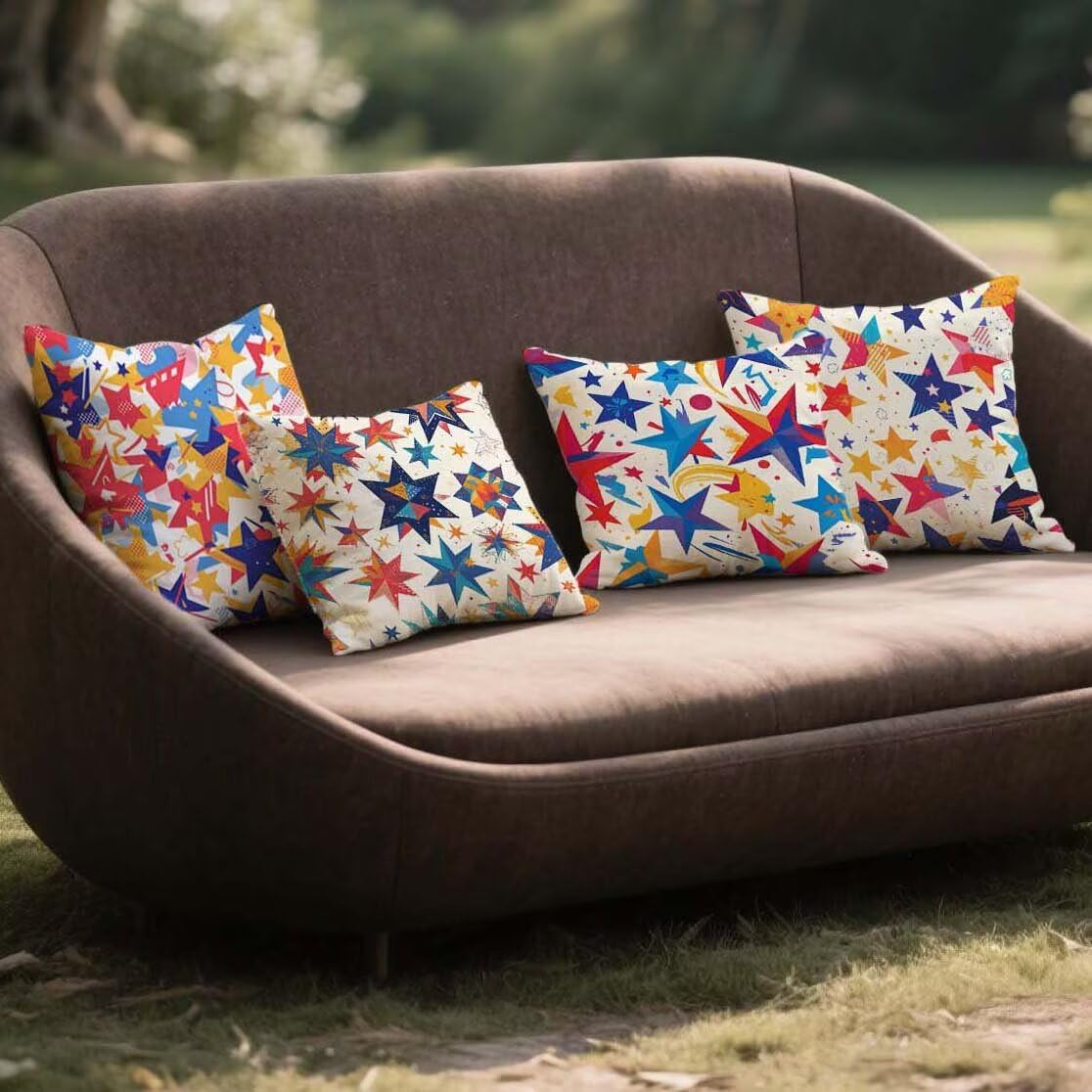Coussin Exterieur Impermeable 40x40 avec fermeture éclair invisible lot de 4